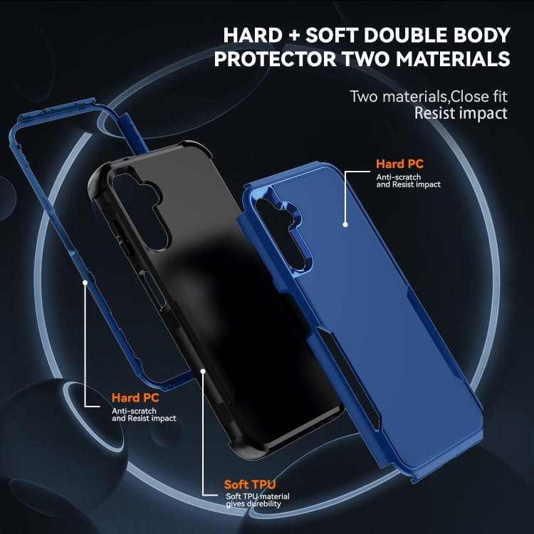 For Samsung Galaxy A14 5G / A14 4G TPU + PC Shockproof Protective Phone Case(Royal Blue + Black) - Galaxy Phone Cases by PMC TechLife | Online Shopping South Africa | PMC TechLife