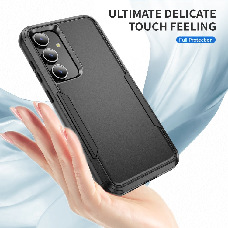 For Samsung Galaxy S24 5G TPU + PC Shockproof Protective Phone Case(Black) - Galaxy S24 5G Cases by PMC TechLife | Online Shopping South Africa | PMC TechLife
