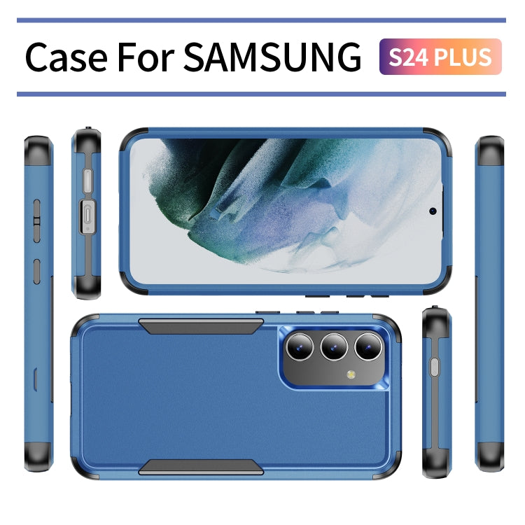 For Samsung Galaxy S24+ 5G TPU + PC Shockproof Protective Phone Case(Royal Blue + Black) - free shipping - PMC TechLife - Order now!