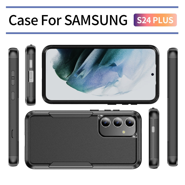 For Samsung Galaxy S24+ 5G TPU + PC Shockproof Protective Phone Case(Black) - free shipping - PMC TechLife - Order now!