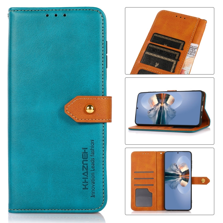 For Xiaomi Redmi 13C KHAZNEH Cowhide Texture Flip Leather Phone Case(Blue) - Xiaomi Cases by PMC TechLife | Online Shopping South Africa | PMC TechLife | Buy Now Pay Later Mobicred