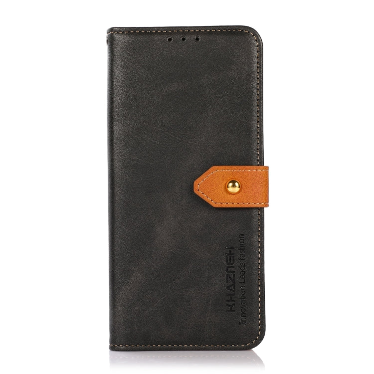For Xiaomi Redmi Note 13 Pro+ 5G Global KHAZNEH Cowhide Texture Flip Leather Phone Case(Black) - Note 13 Pro+ Cases by PMC TechLife | Online Shopping South Africa | PMC TechLife | Buy Now Pay Later Mobicred