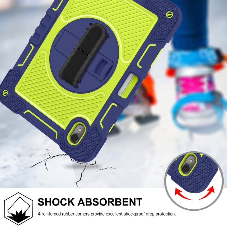 For Huawei MatePad 11 2023 360 Degree Rotation PC Contrast Silicone Tablet Case(Navy Blue + Yellow Green) - Huawei by PMC TechLife | Online Shopping South Africa | PMC TechLife | Buy Now Pay Later Mobicred