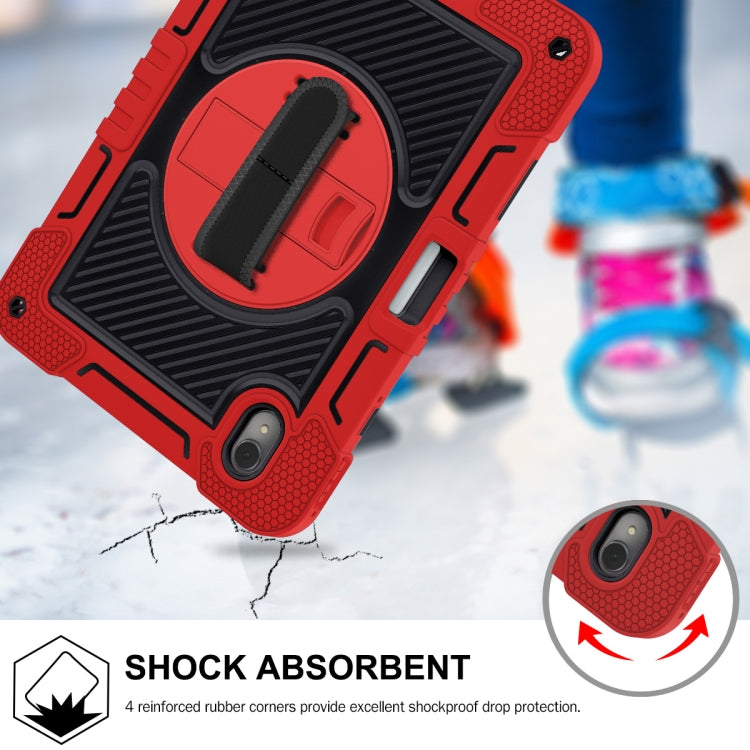 For Huawei MatePad 11 2023 360 Degree Rotation PC Contrast Silicone Tablet Case(Red + Black) - Huawei by PMC TechLife | Online Shopping South Africa | PMC TechLife | Buy Now Pay Later Mobicred