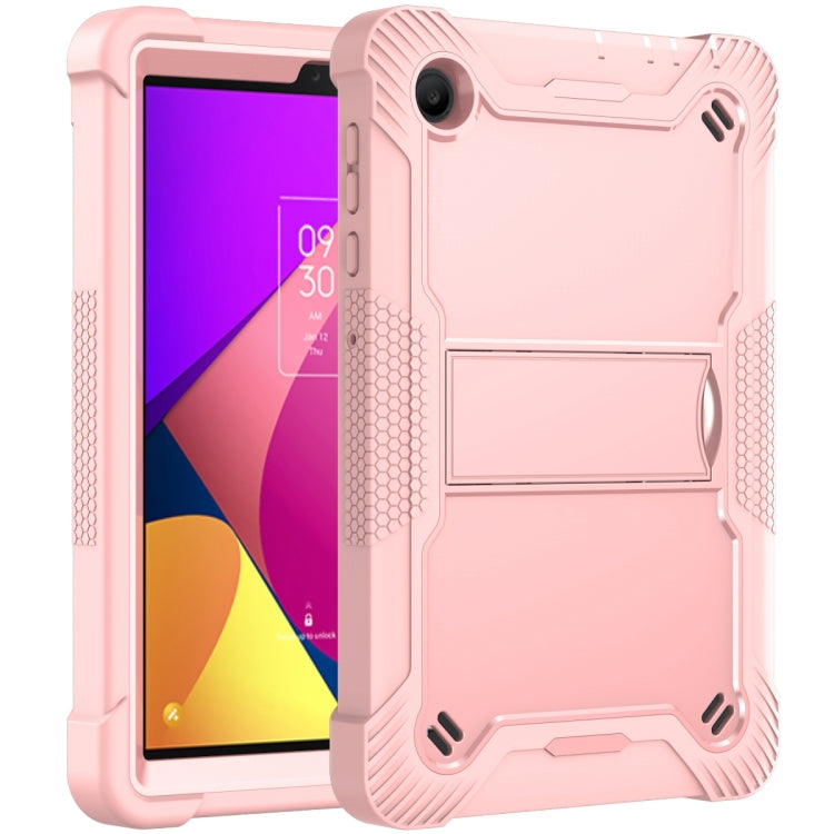 For TCL Tab 8 LE Shockproof Silicone Hybrid PC Tablet Case with Holder(Rose Gold) - Others by PMC TechLife | Online Shopping South Africa | PMC TechLife | Buy Now Pay Later Mobicred