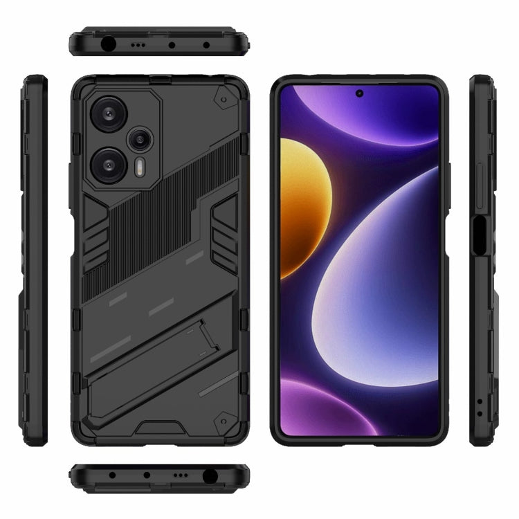 For Xiaomi Redmi Note 12 Turbo 5G Punk Armor 2 in 1 PC + TPU Phone Case(Black) - Xiaomi Cases by PMC TechLife | Online Shopping South Africa | PMC TechLife | Buy Now Pay Later Mobicred