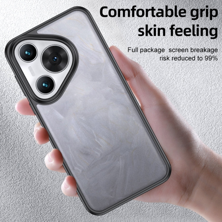 For Huawei Pura 70 Pro / 70 Pro+ Armor Clear TPU Hard PC Phone Case(Matte Black) - Huawei Cases by PMC TechLife | Online Shopping South Africa | PMC TechLife | Buy Now Pay Later Mobicred
