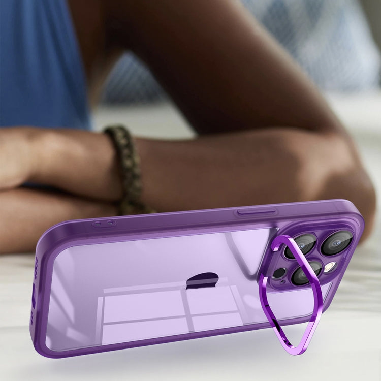 For iPhone 15 Plus Invisible Lens Bracket Matte Transparent MagSafe Phone Case(Pink) - iPhone 15 Plus Cases by PMC TechLife | Online Shopping South Africa | PMC TechLife
