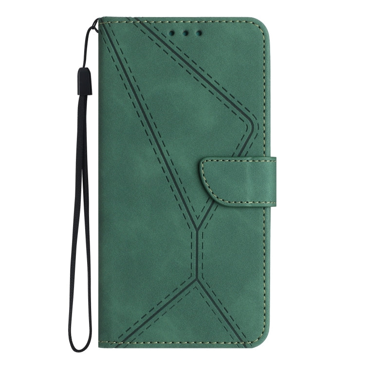 For Motorola Moto E13 4G Stitching Embossed Leather Phone Case(Green) - free shipping - PMC TechLife - Order now!