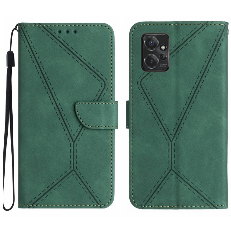 For Motorola Moto G Power 2023 Stitching Embossed Leather Phone Case(Green) - free shipping - PMC TechLife - Order now!