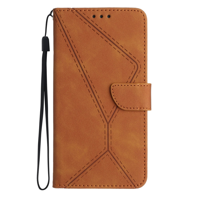 For Motorola Moto G54 Stitching Embossed Leather Phone Case(Brown) - free shipping - PMC TechLife - Order now!