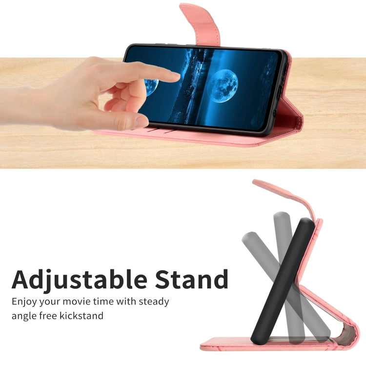 For Motorola Moto G84 Stitching Embossed Leather Phone Case(Pink) - free shipping - PMC TechLife - Order now!