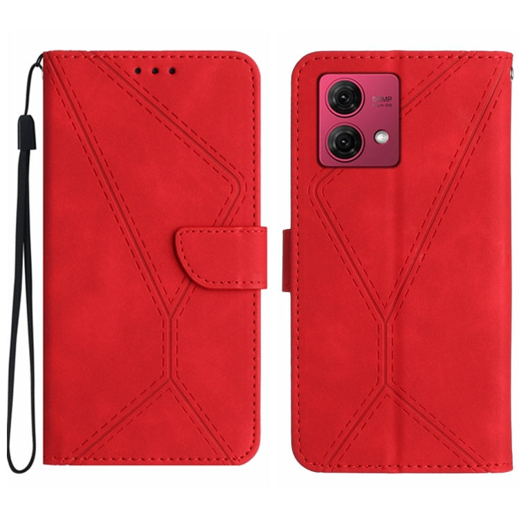 For Motorola Edge 40 Neo Stitching Embossed Leather Phone Case(Red) - free shipping - PMC TechLife - Order now!