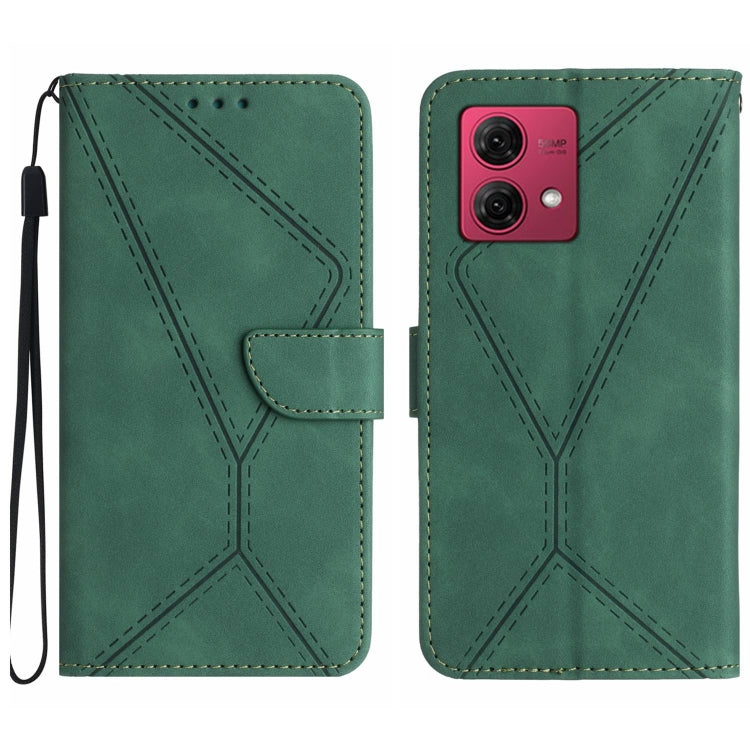 For Motorola Edge 40 Neo Stitching Embossed Leather Phone Case(Green) - free shipping - PMC TechLife - Order now!