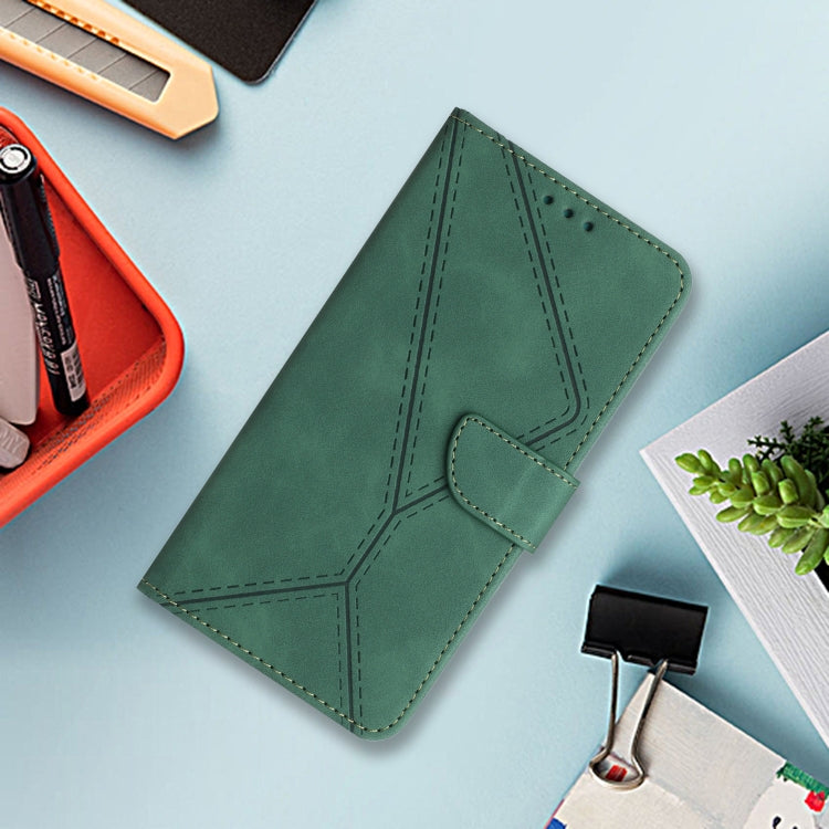 For Motorola Moto G45 5G Stitching Embossed Leather Phone Case(Green) - free shipping - PMC TechLife - Order now!