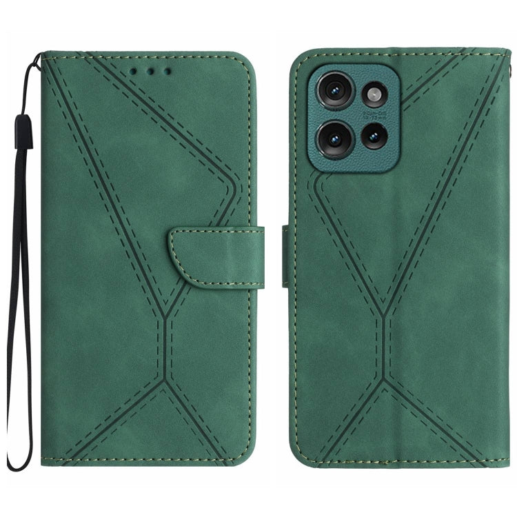 For Motorola Moto G Play 2025 Stitching Embossed Leather Phone Case(Green) - free shipping - PMC TechLife - Order now!