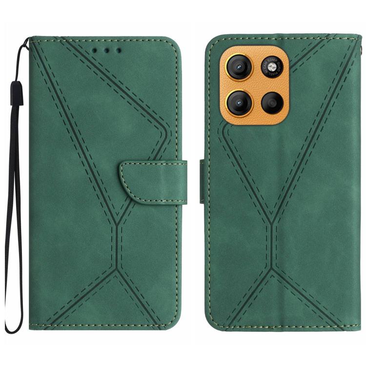 For Motorola Moto G Stylus 5G 2025 Stitching Embossed Leather Phone Case(Green) - free shipping - PMC TechLife - Order now!