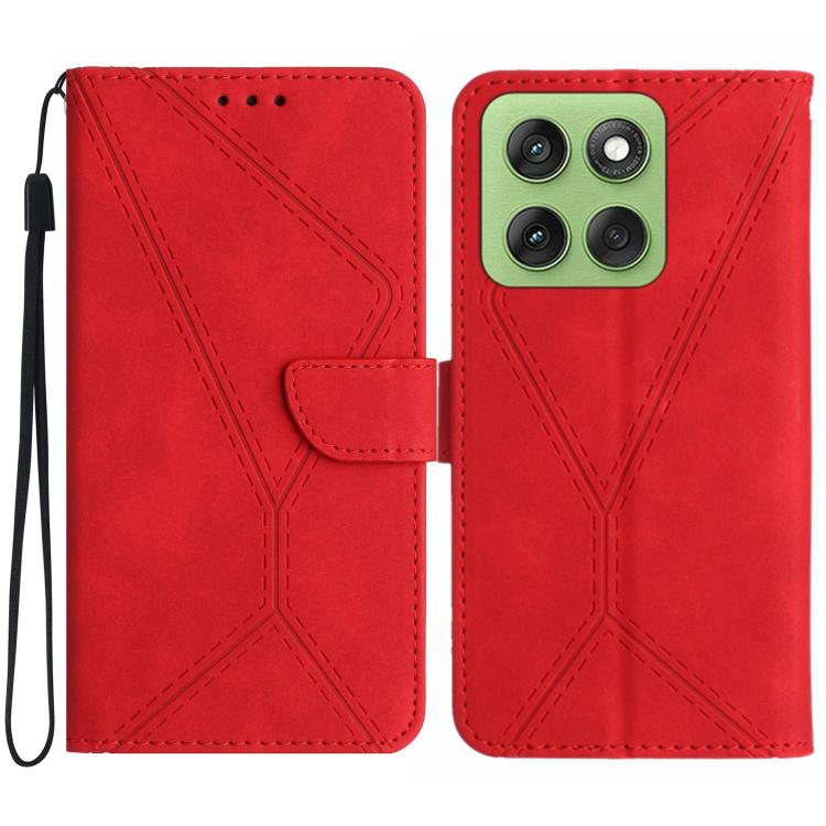 For Motorola Edge 60 5G Stitching Embossed Leather Phone Case(Red) - free shipping - PMC TechLife - Order now!