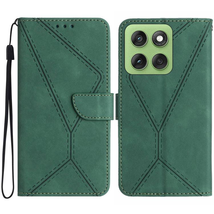 For Motorola Edge 60 5G Stitching Embossed Leather Phone Case(Green) - free shipping - PMC TechLife - Order now!