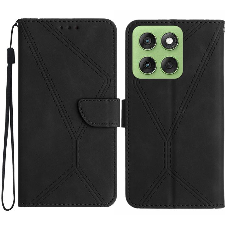 For Motorola Edge 60 5G Stitching Embossed Leather Phone Case(Black) - free shipping - PMC TechLife - Order now!