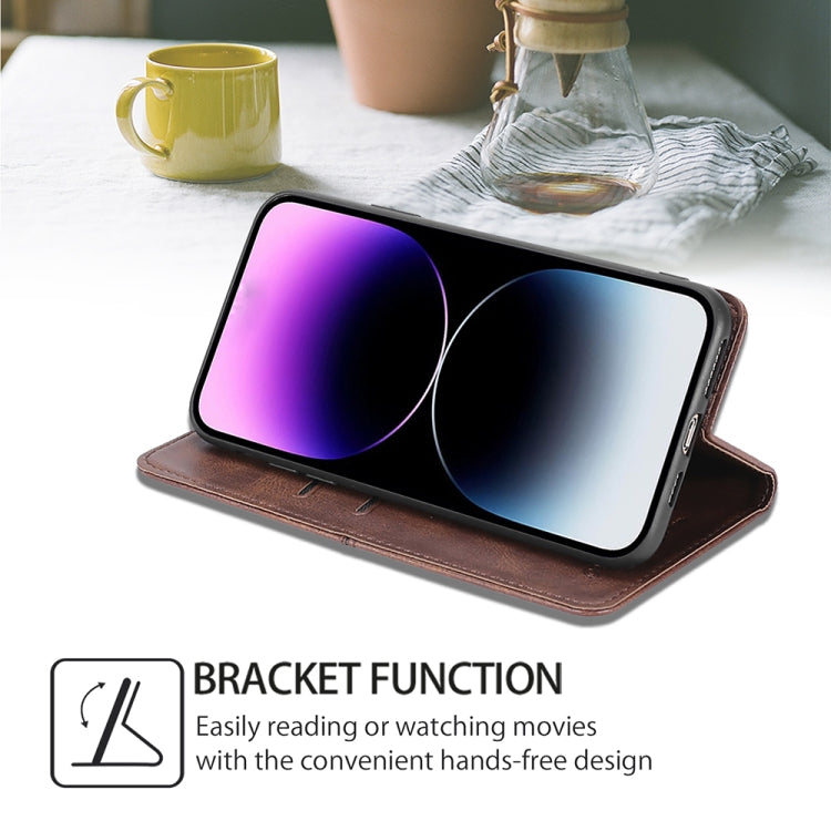 For Huawei Pura 70 Ultra 5G Cow Texture Magnetic Leather Phone Case(Dark Brown) - Huawei Cases by PMC Jewellery | Online Shopping South Africa | PMC Jewellery | Buy Now Pay Later Mobicred