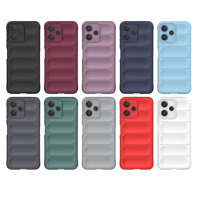 For Xiaomi Redmi 12 5G Magic Shield TPU + Flannel Phone Case(Light Blue) - Xiaomi Cases by PMC TechLife | Online Shopping South Africa | PMC TechLife | Buy Now Pay Later Mobicred