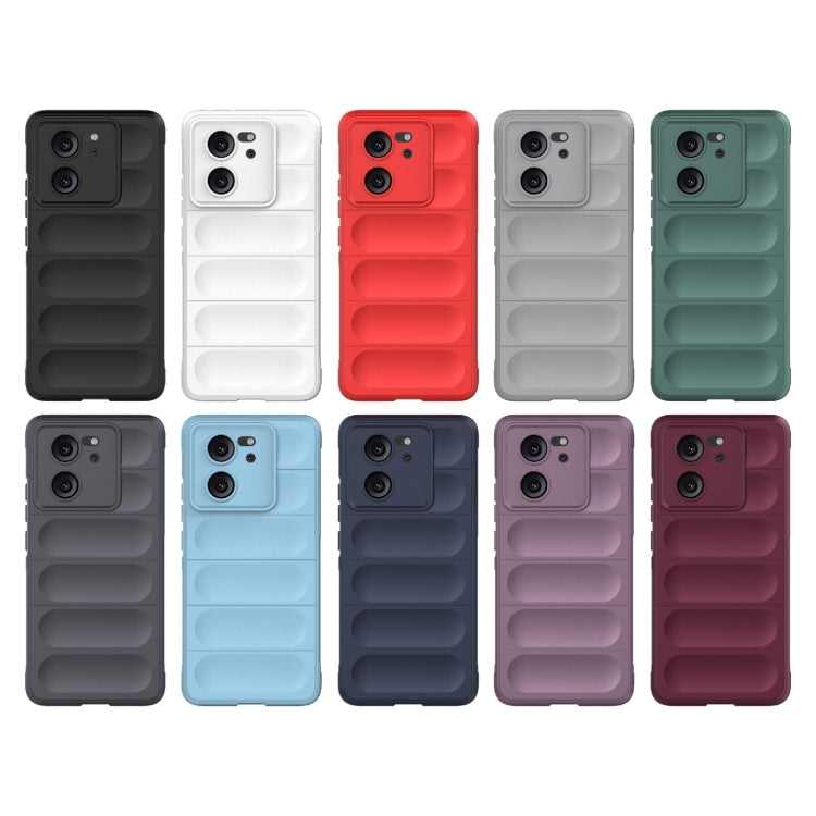 For Xiaomi Redmi K60 Ultra Magic Shield TPU + Flannel Phone Case(Dark Green) - Redmi K60 Ultra Cases by PMC TechLife | Online Shopping South Africa | PMC TechLife | Buy Now Pay Later Mobicred