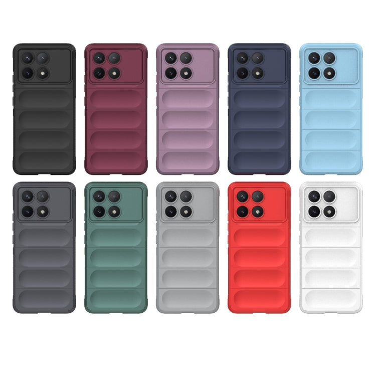 For Xiaomi Redmi K70 / K70 Pro 5G Magic Shield TPU + Flannel Phone Case(Grey) - K70 Pro Cases by PMC TechLife | Online Shopping South Africa | PMC TechLife | Buy Now Pay Later Mobicred