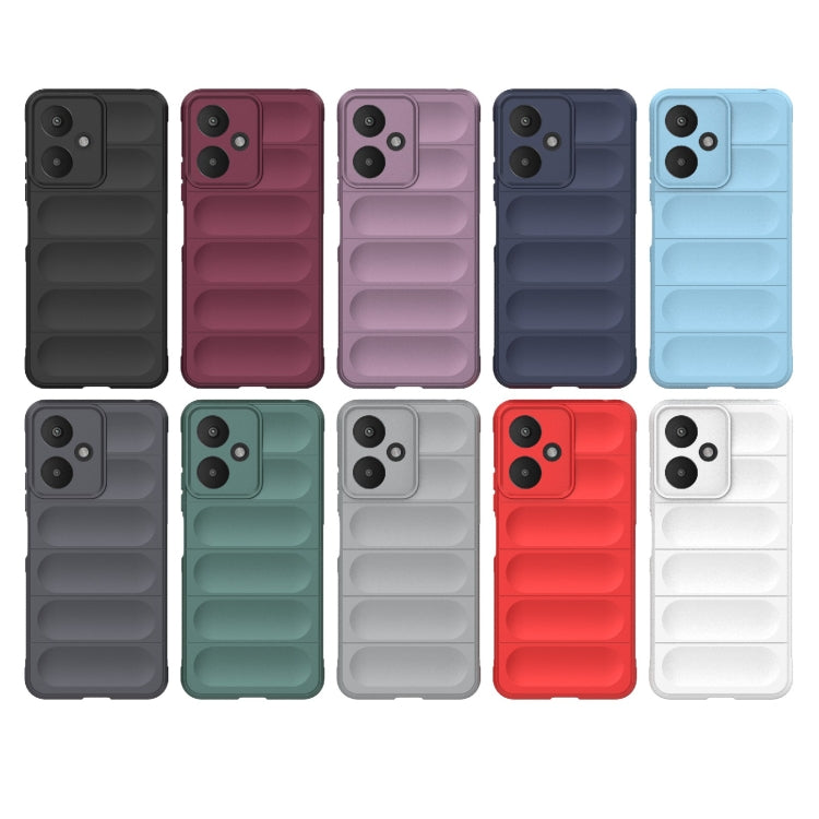 For Xiaomi Redmi 13C 5G Magic Shield TPU + Flannel Phone Case(Light Blue) - 13C Cases by PMC TechLife | Online Shopping South Africa | PMC TechLife | Buy Now Pay Later Mobicred