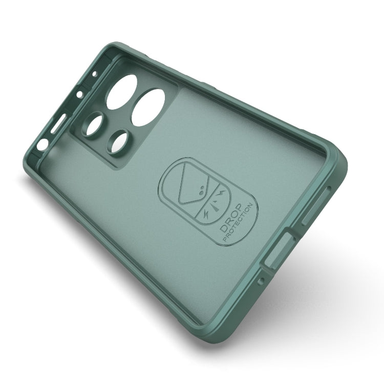 For Xiaomi Redmi Note 13 Pro 4G Global Magic Shield TPU + Flannel Phone Case(Grey) - Note 13 Pro Cases by PMC TechLife | Online Shopping South Africa | PMC TechLife | Buy Now Pay Later Mobicred