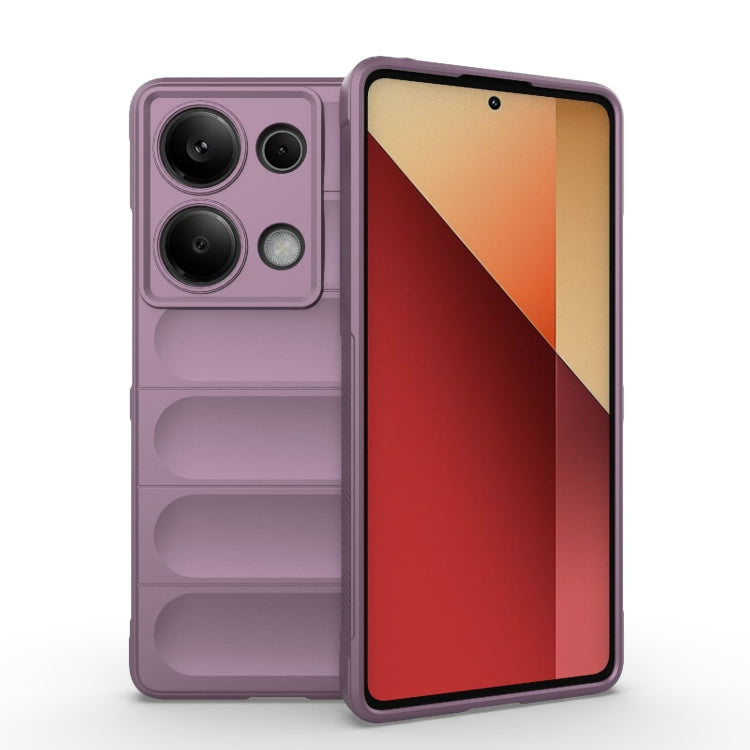 For Xiaomi Redmi Note 13 Pro 4G Global Magic Shield TPU + Flannel Phone Case(Purple) - Note 13 Pro Cases by PMC TechLife | Online Shopping South Africa | PMC TechLife | Buy Now Pay Later Mobicred