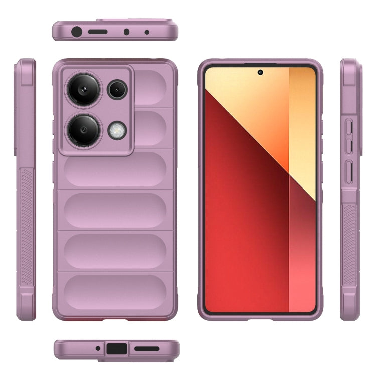 For Xiaomi Redmi Note 13 Pro 4G Global Magic Shield TPU + Flannel Phone Case(Purple) - Note 13 Pro Cases by PMC TechLife | Online Shopping South Africa | PMC TechLife | Buy Now Pay Later Mobicred