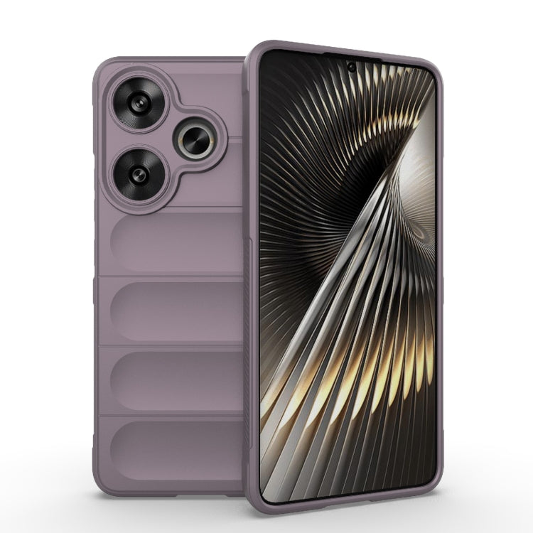 For Xiaomi Redmi Turbo 3 5G Magic Shield TPU + Flannel Phone Case(Purple) - Xiaomi Cases by PMC TechLife | Online Shopping South Africa | PMC TechLife | Buy Now Pay Later Mobicred