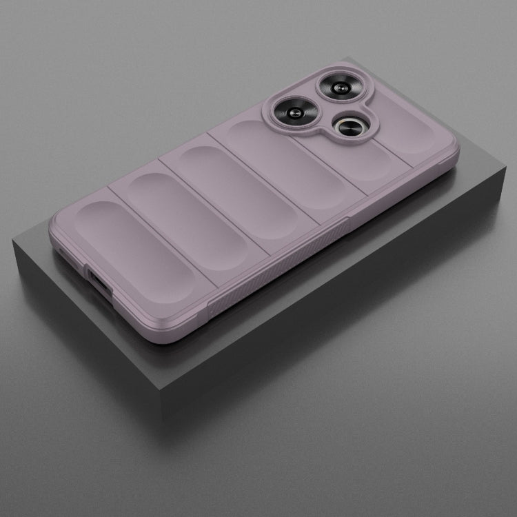 For Xiaomi Redmi Turbo 3 5G Magic Shield TPU + Flannel Phone Case(Purple) - Xiaomi Cases by PMC TechLife | Online Shopping South Africa | PMC TechLife | Buy Now Pay Later Mobicred