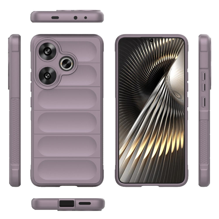 For Xiaomi Redmi Turbo 3 5G Magic Shield TPU + Flannel Phone Case(Purple) - Xiaomi Cases by PMC TechLife | Online Shopping South Africa | PMC TechLife | Buy Now Pay Later Mobicred