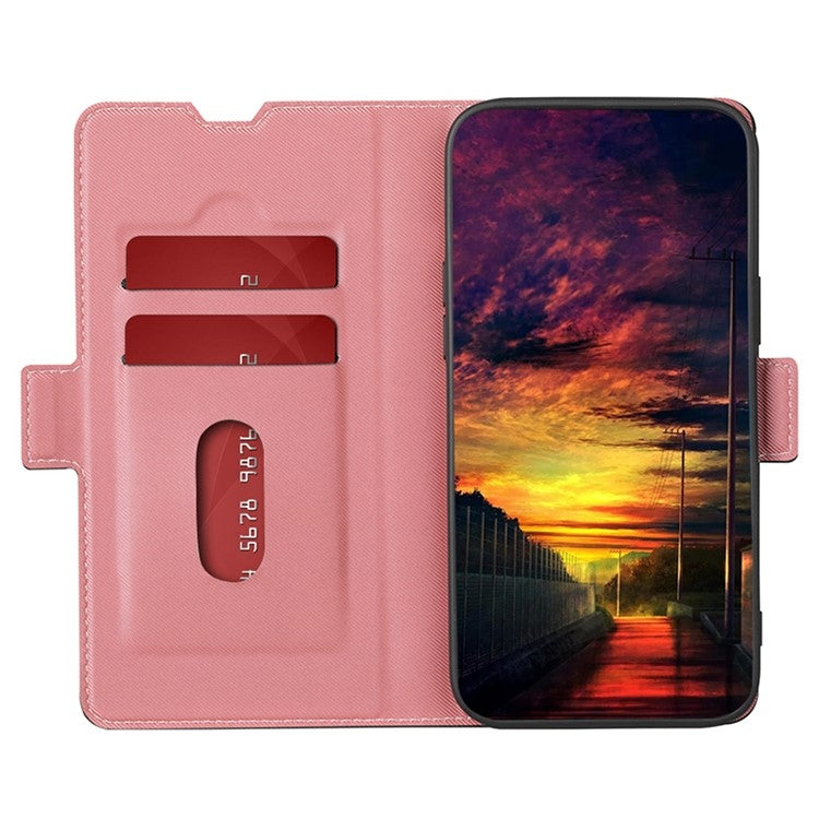 For Huawei Pura 70 Ultra 5G Twill Texture Side Button Leather Phone Case(Pink) - free shipping - PMC Jewellery - Order now!