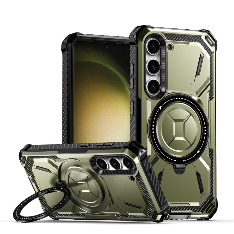 For Samsung Galaxy S24 5G Armor Series Holder Phone Case(Army Green) - Galaxy S24 5G Cases by PMC TechLife | Online Shopping South Africa | PMC TechLife