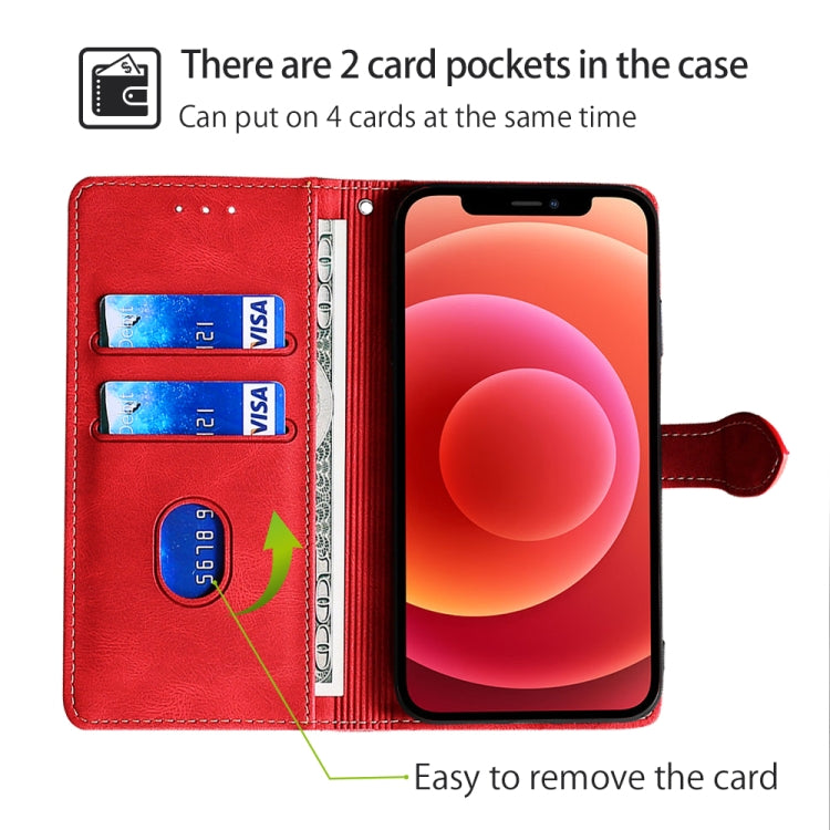 For Huawei Pura 70 5G Skin Feel Magnetic Buckle Leather Phone Case(Red) - free shipping - PMC Jewellery - Order now!