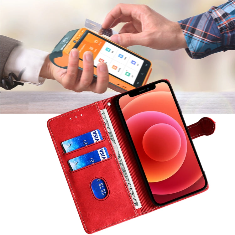 For Huawei Pura 70 5G Skin Feel Magnetic Buckle Leather Phone Case(Red) - free shipping - PMC Jewellery - Order now!
