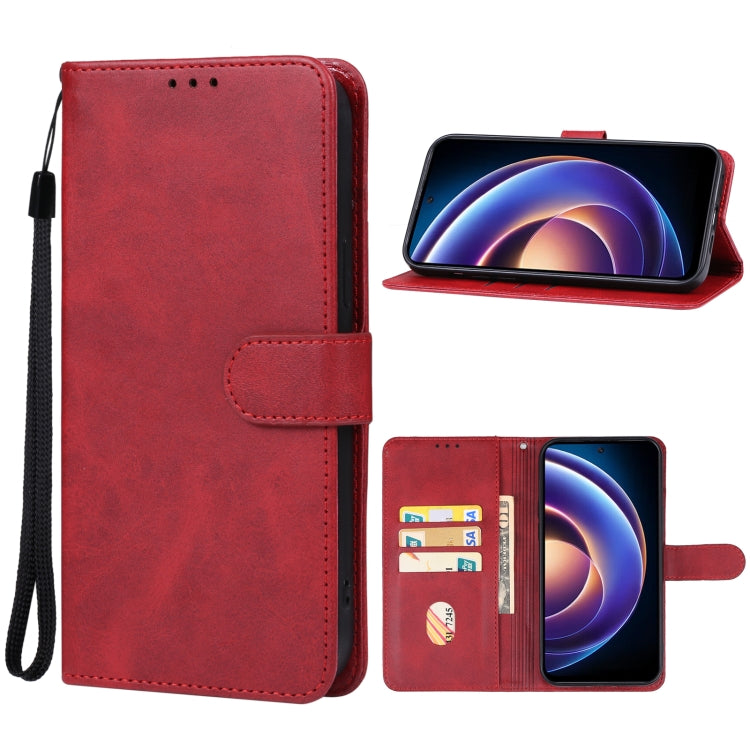 For Xiaomi Redmi Note 12R Leather Phone Case(Red) - free shipping - PMC TechLife - Order now!
