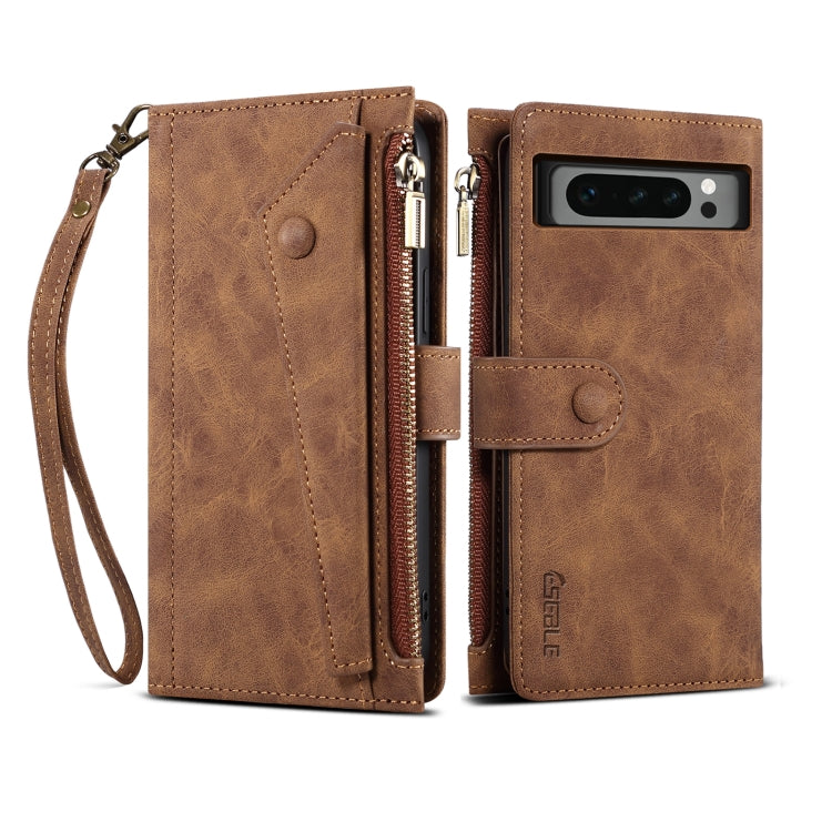 For Google Pixel 8 Pro ESEBLE Retro Frosted RFID Flip Leather Phone Case(Brown) - Google Cases by ESEBLE | Online Shopping South Africa | PMC TechLife | Buy Now Pay Later Mobicred