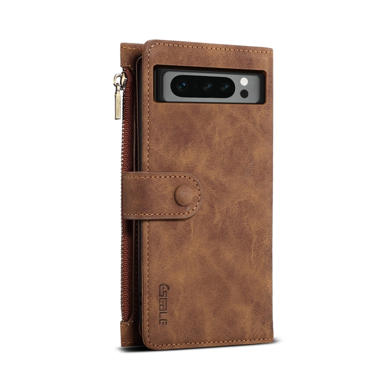 For Google Pixel 8 Pro ESEBLE Retro Frosted RFID Flip Leather Phone Case(Brown) - Google Cases by ESEBLE | Online Shopping South Africa | PMC TechLife | Buy Now Pay Later Mobicred