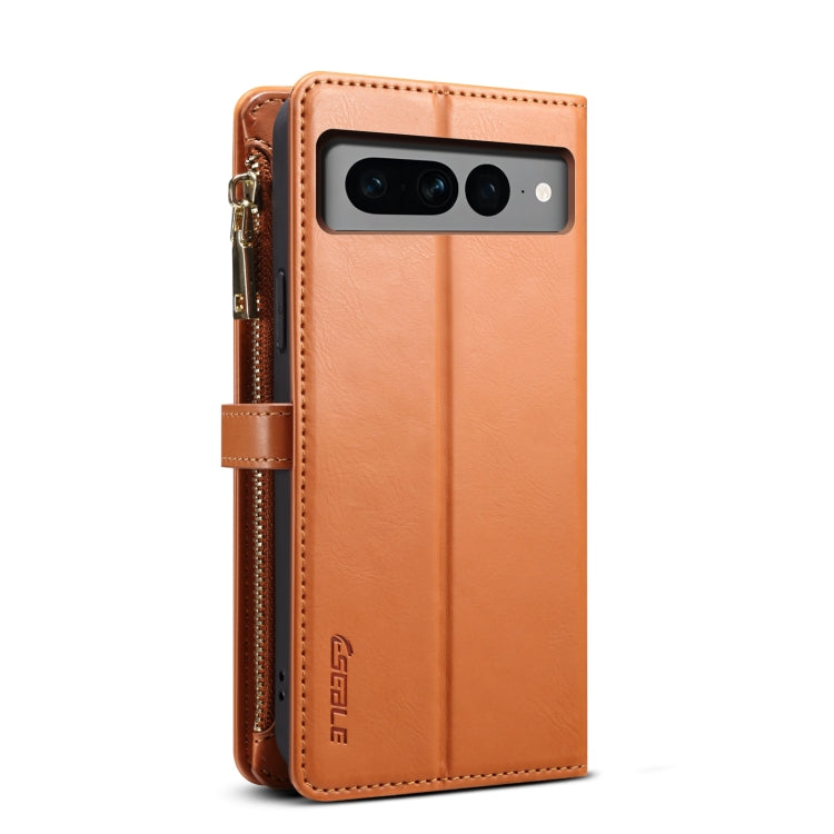 For Google Pixel 8 ESEBLE Star Series Lanyard Zipper Wallet RFID Leather Case(Brown) - free shipping - PMC TechLife - Order now!