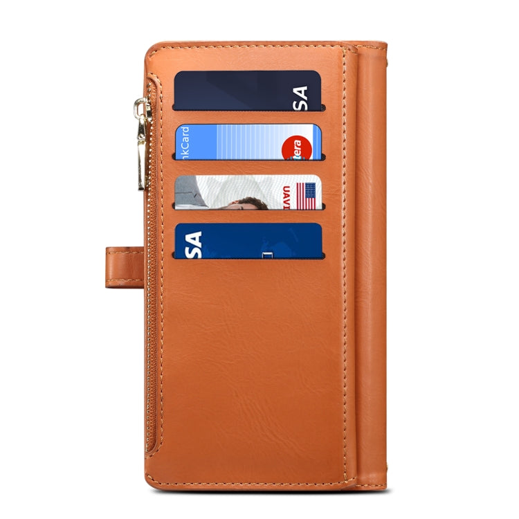 For Google Pixel 8 ESEBLE Star Series Lanyard Zipper Wallet RFID Leather Case(Brown) - free shipping - PMC TechLife - Order now!