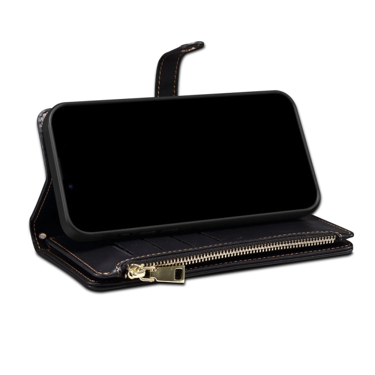 For Google Pixel 7a ESEBLE Star Series Lanyard Zipper Wallet RFID Leather Case(Black) - free shipping - PMC TechLife - Order now!