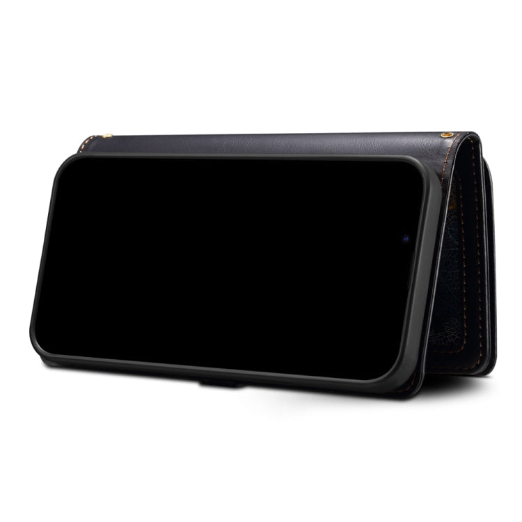 For Google Pixel 7a ESEBLE Star Series Lanyard Zipper Wallet RFID Leather Case(Black) - free shipping - PMC TechLife - Order now!