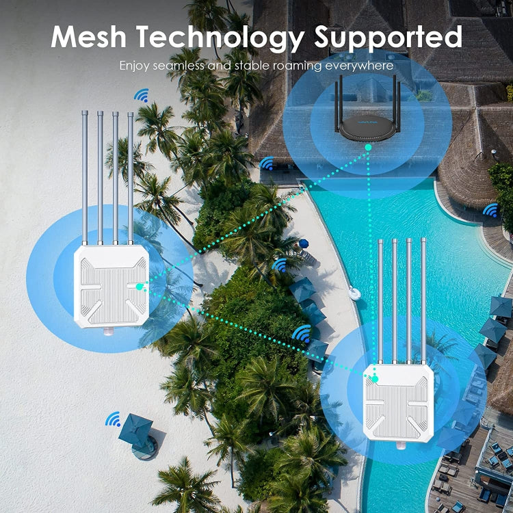 Wavlink WN573HX1 WiFi 6 AX1800 Dual Band Long Range Outdoor WiFi Extender(AU Plug) - free shipping - PMc TechLife - Order now!