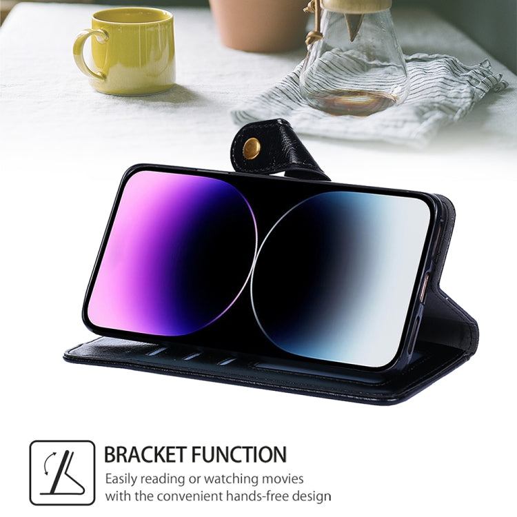 For vivo Y03 4G Zipper Bag Leather Phone Case(Black) - vivo Cases by PMC TechLife | Online Shopping South Africa | PMC TechLife | Buy Now Pay Later Mobicred