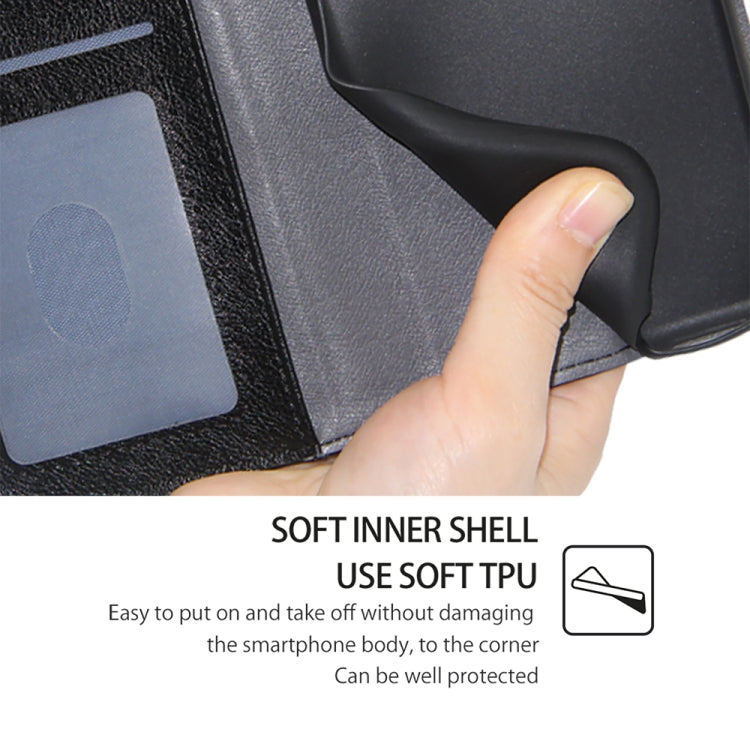 For vivo Y03 4G Zipper Bag Leather Phone Case(Black) - vivo Cases by PMC TechLife | Online Shopping South Africa | PMC TechLife | Buy Now Pay Later Mobicred