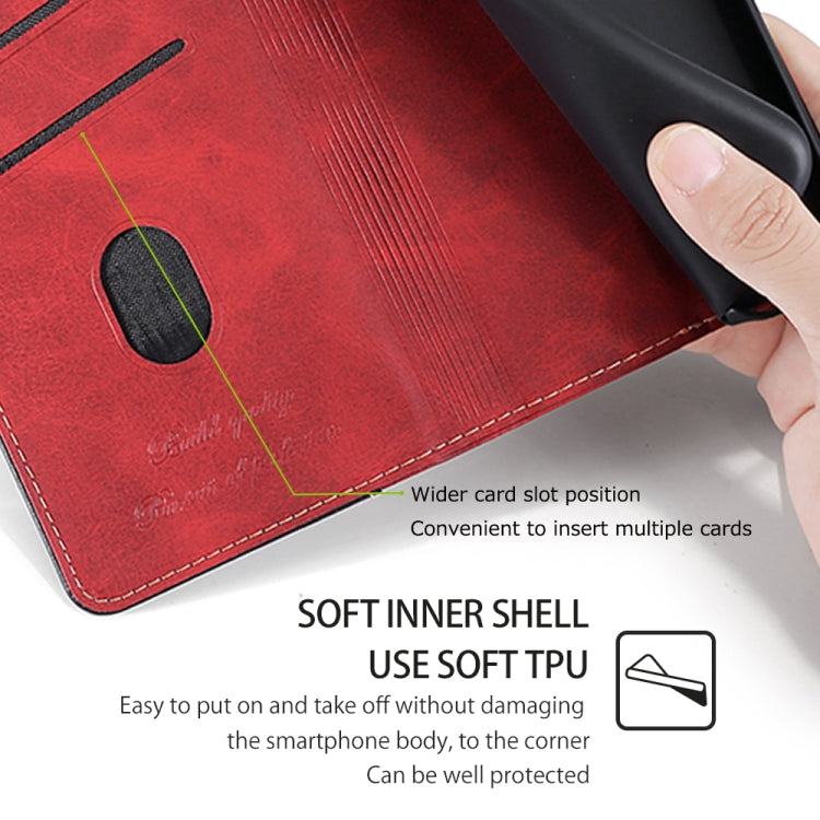 For Huawei Pura 70 Pro / 70 Pro+ 5G Contrast Color Side Buckle Leather Phone Case(Red + Black) - free shipping - PMC Jewellery - Order now!